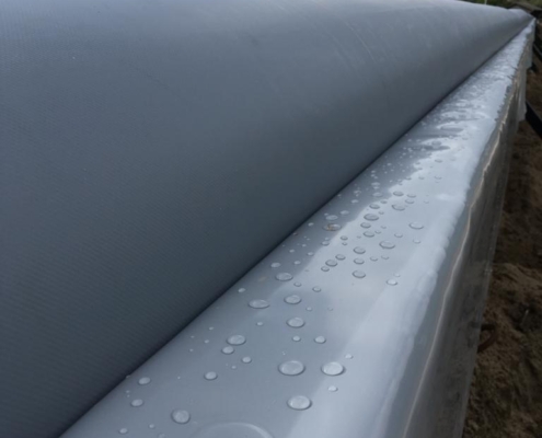 Kornet afdekkleed - gemakkelijke waterafvoer