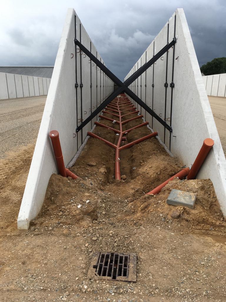 Dubbele sleufsilo wand | Kornet beton Balk