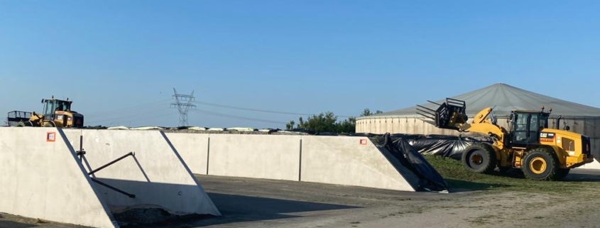 4 geasfalteerde sleufsilos | Kornet Beton Balk