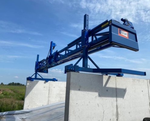 Kornet sleufsilo afdekmachine